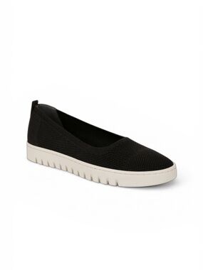 Vionic Uptown Knit Skimmer Flat Black Kint Sz 9.5
